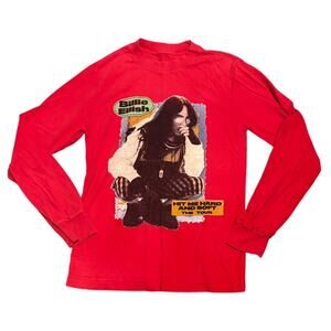 Billie Eilish 2024 “Hit Me Hard and Soft” Tour Long Sleeve Shirt – Red – Size S